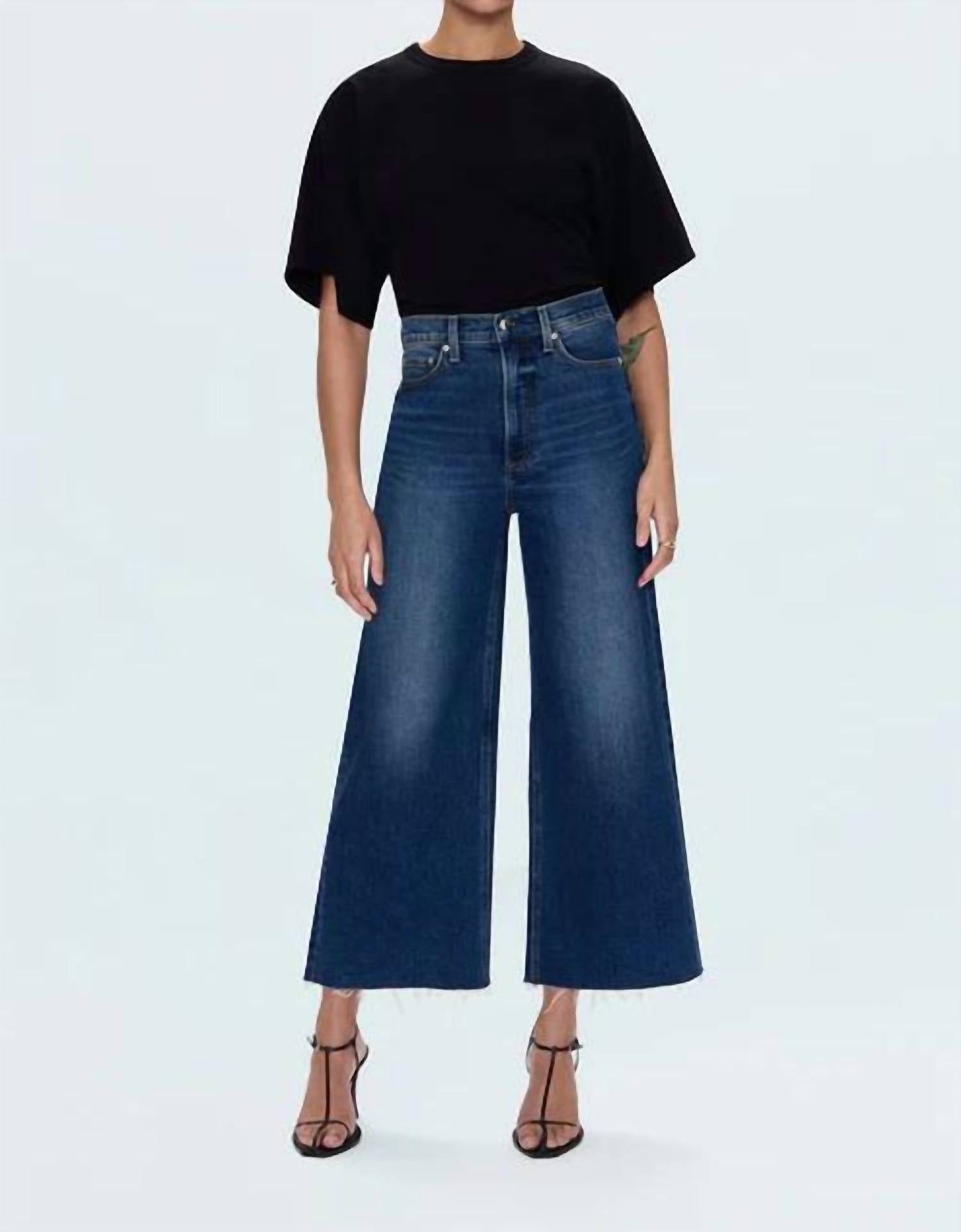 Pistola - Women's Lana Crop High Rise Ultra Wide Leg Jean
