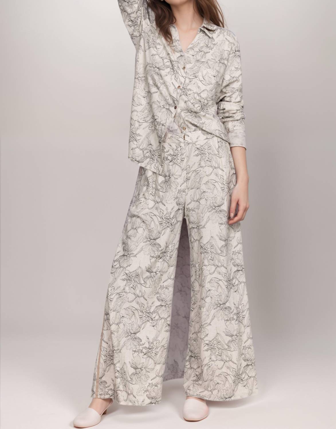 Johnny Was - Etched Floral Wide Leg Pant
