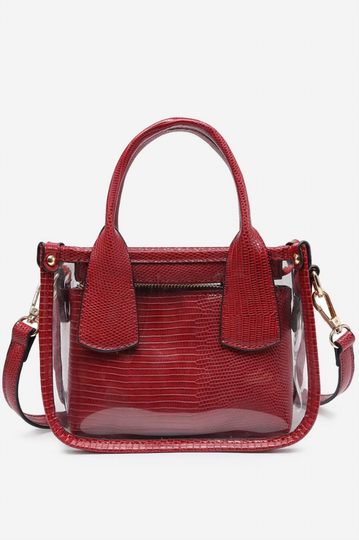 Jen & Co. - Women's Stacey Clear Satchel with Inner Bag