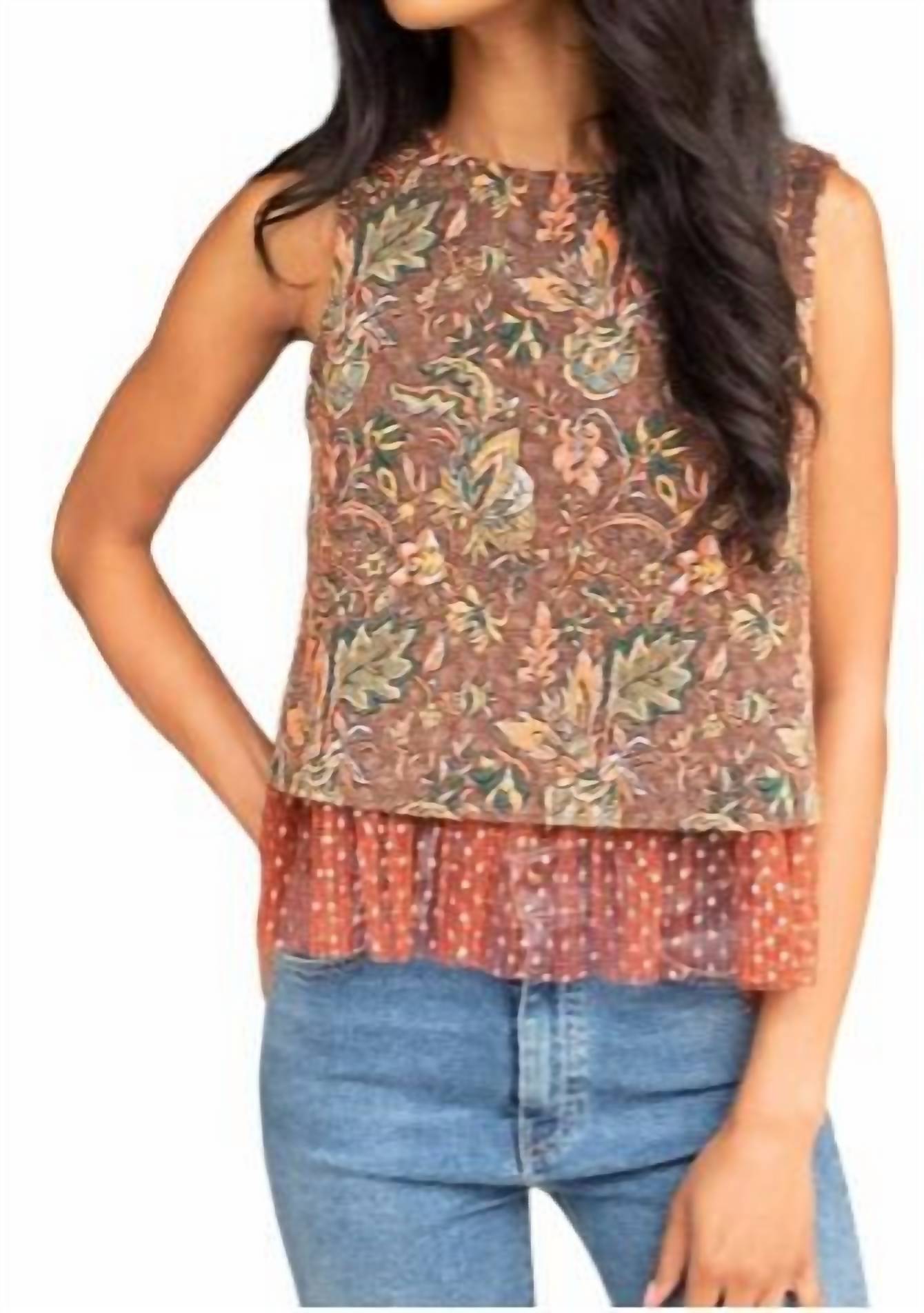 Eva Franco - Jacquard Sleeveless Top