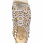 Jessica Simpson - Women's Opalite Rhinestone Gold Formal Stiletto Heel Sandal
