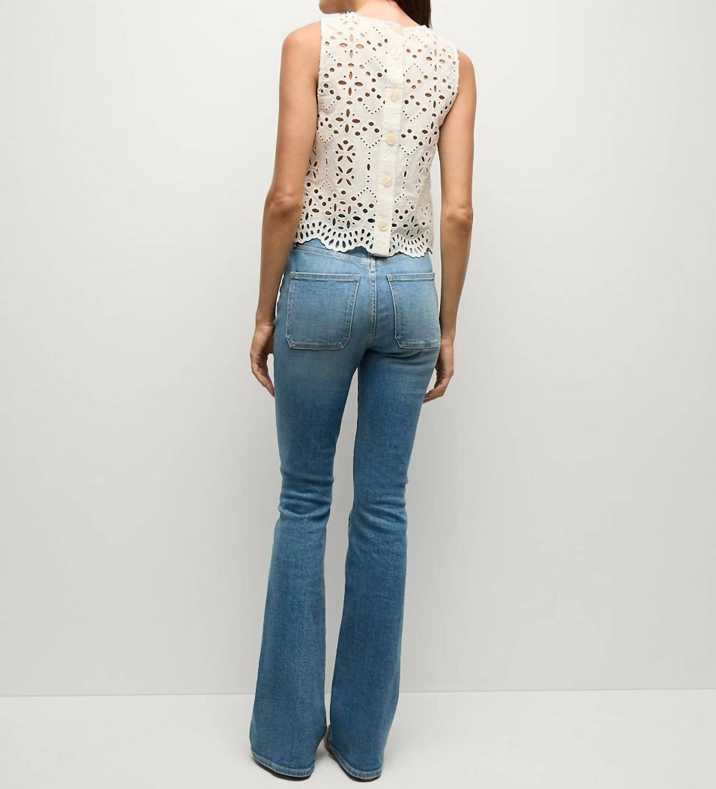 Veronica Beard - Beverly Patch - Pocket Skinny - Flare Jean