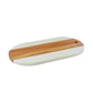 Creative Gifts International - Marble and Acacia Wood Oval Board