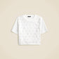 J.Crew - Relaxed Lattice-embellished Cropped T-shirt