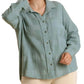 Umgee - Chenille Button Down Top