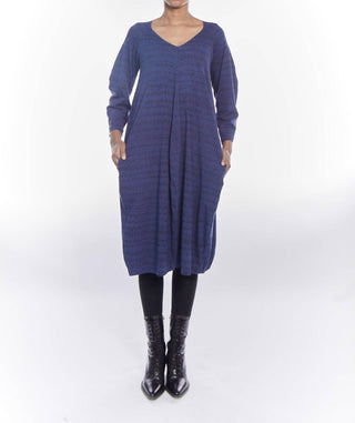 Matthildur - Bubble V-neck Midi Dress