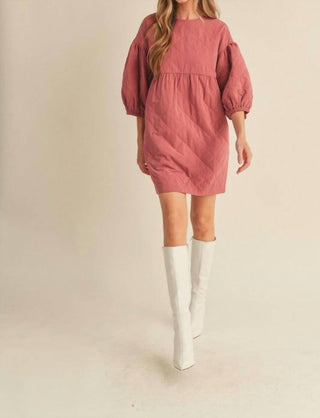 &Merci - Quilted Babydoll Dress