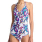 Johnny Was - REVERSIBLE HALTER RUCHED TANKINI
