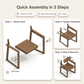 HDPE Outdoor Dining Armchairs with Backrest and Armrests