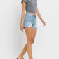 Vervet By Flying Monkey - Blu Bay High Rise Single Cuff Denim Shorts