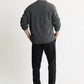 Jachs New York - Union Sherpa Lined Recycled Jacquard Henley Sweater