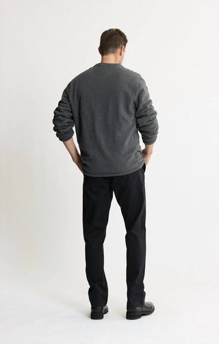 Jachs New York - Union Sherpa Lined Recycled Jacquard Henley Sweater
