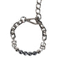 Dolce & Gabbana - Women's Tone Chain Lobster Clasp Logo Gray Pearls Bracelet