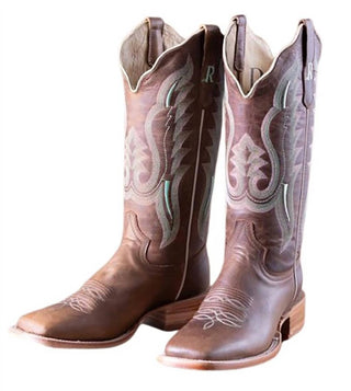 R Watson Boots - Women's Arizona Tan Square Boots