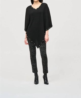 Joseph Ribkoff - Pearl Embellished Poncho