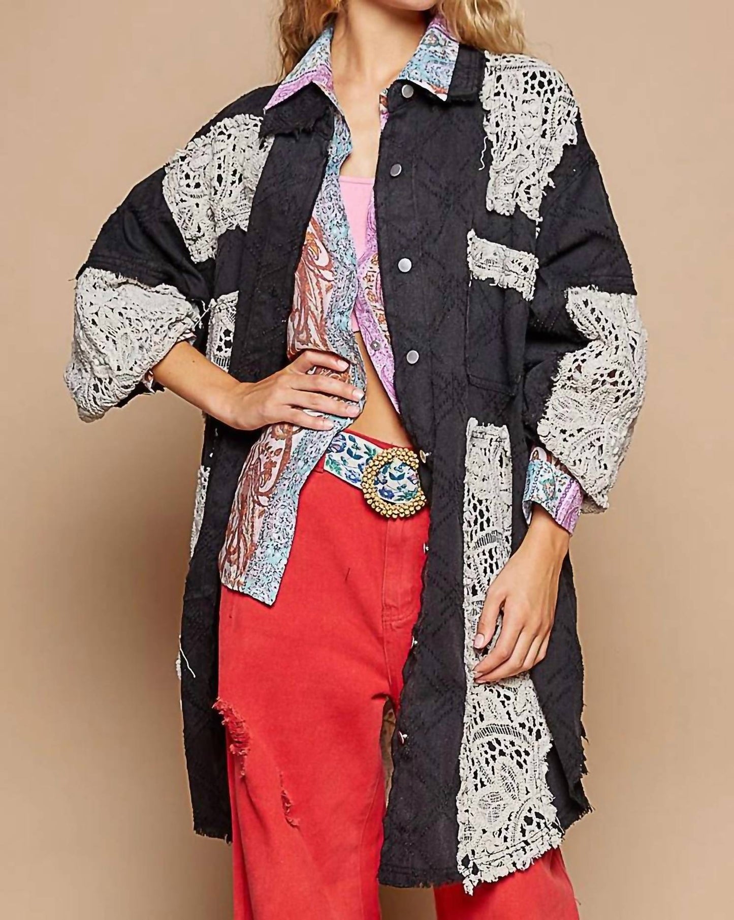 Pol - Crochet Patch Shacket