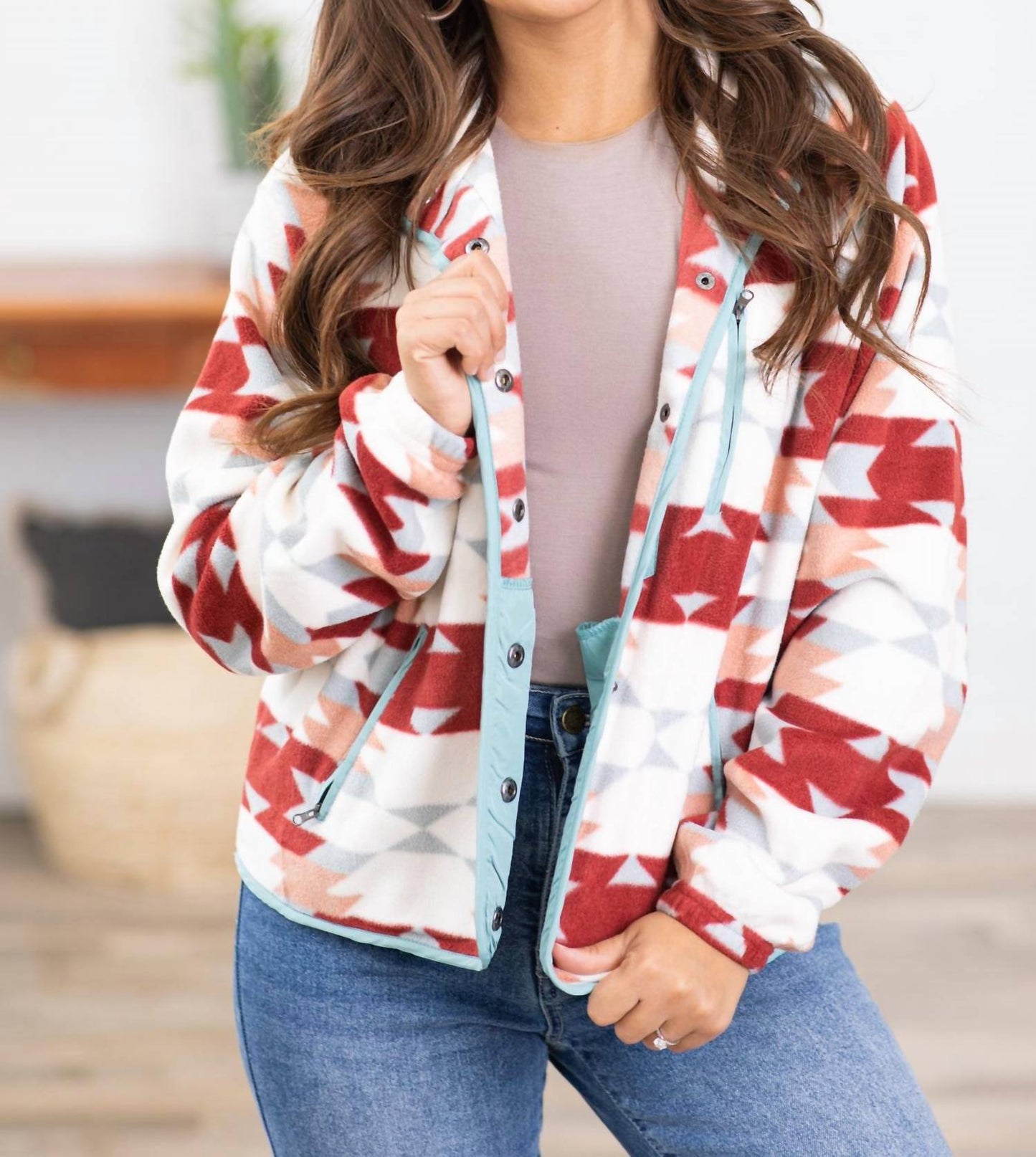 66Disco - Aztec Fleece Jacket