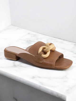 Chocolat Blu - Bell Leather Mules