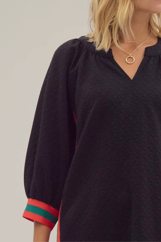 Entro - Side Striped Pullover Dress