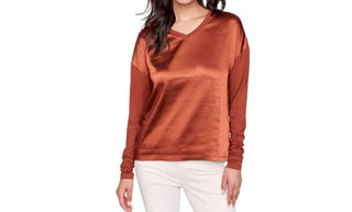 Charlie B - Satin Jersey Combo Top