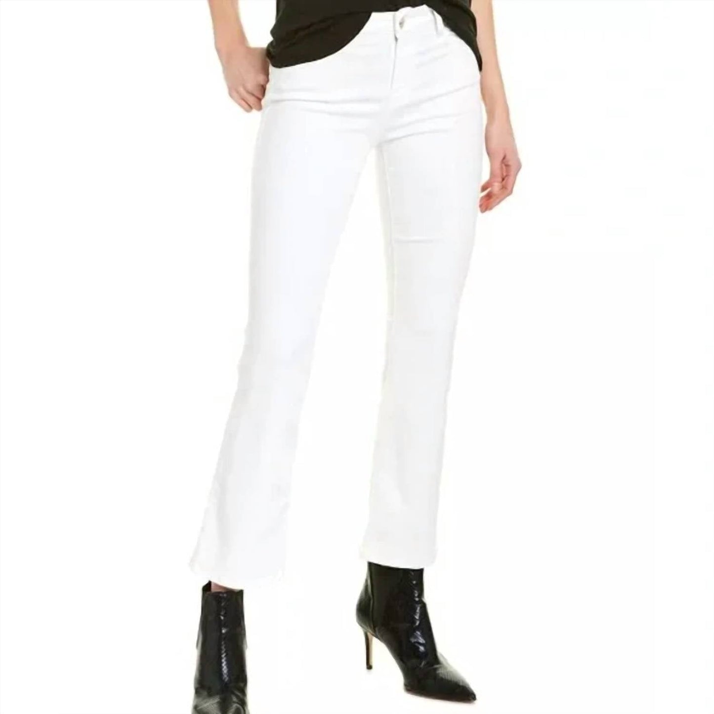 Frame - Denim Braid Waistband Le Crop Mini Boot Jean