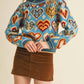 &Merci - Heart Pattern Pullover Sweater