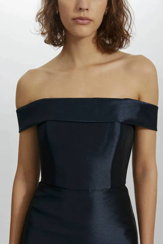 Amsale - Mikado Off-the-shoulder Gown With Bow