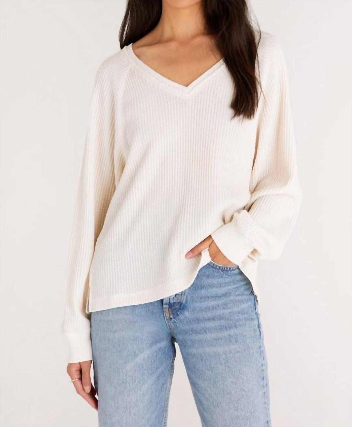 Z Supply - Frances Waffle Long Sleeve Top