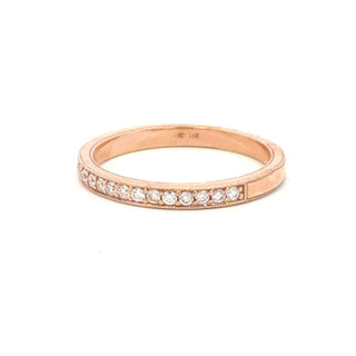 Aamiaa - 0.22 Carat Natural Diamond Channel Set Band Ring