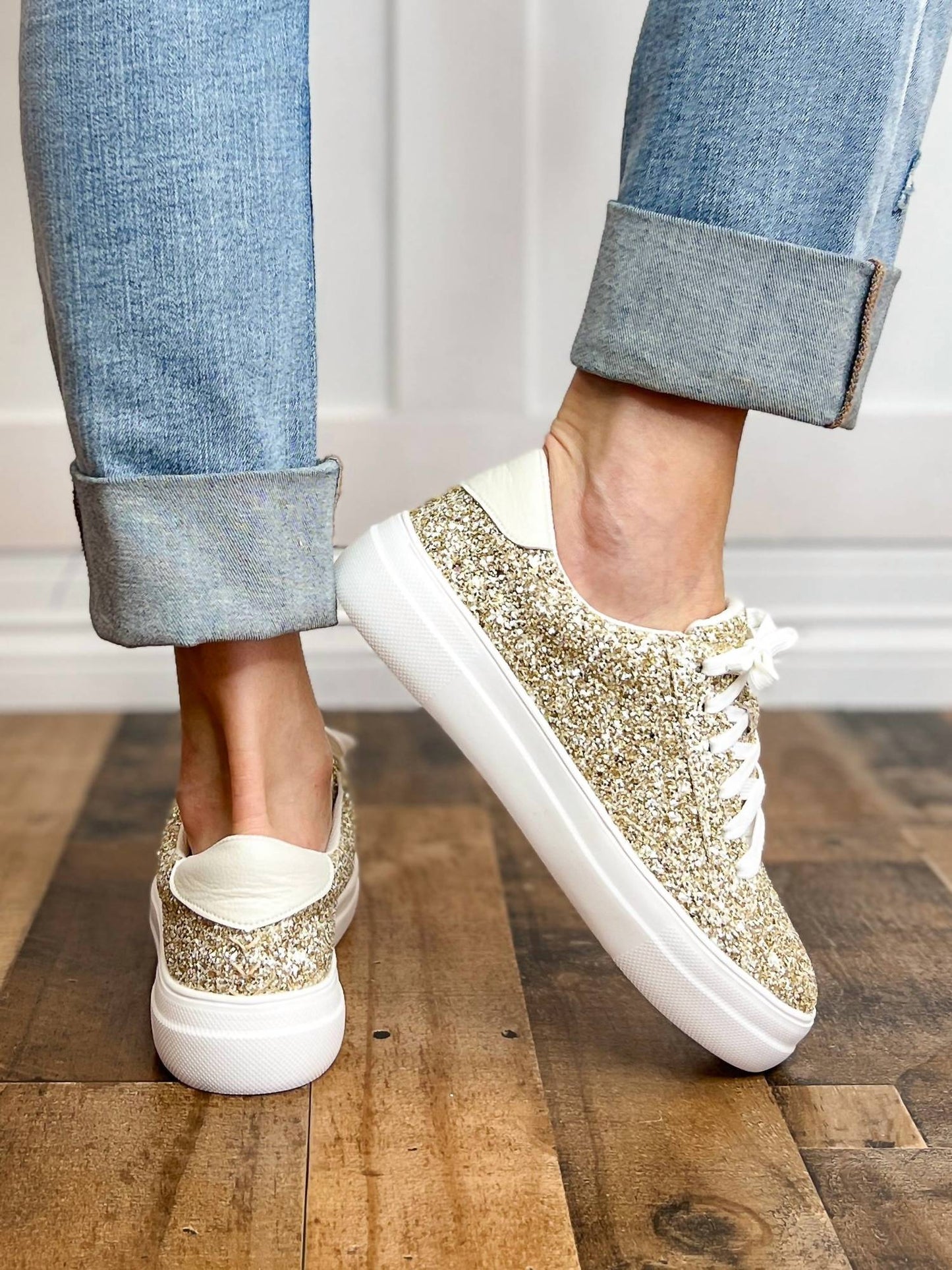 Corkys Footwear - Women's Glaring Chunky Glitter Sneakers