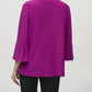 Joseph Ribkoff - Shirred Collar 3/4 Sleeves Trapeze Jacket