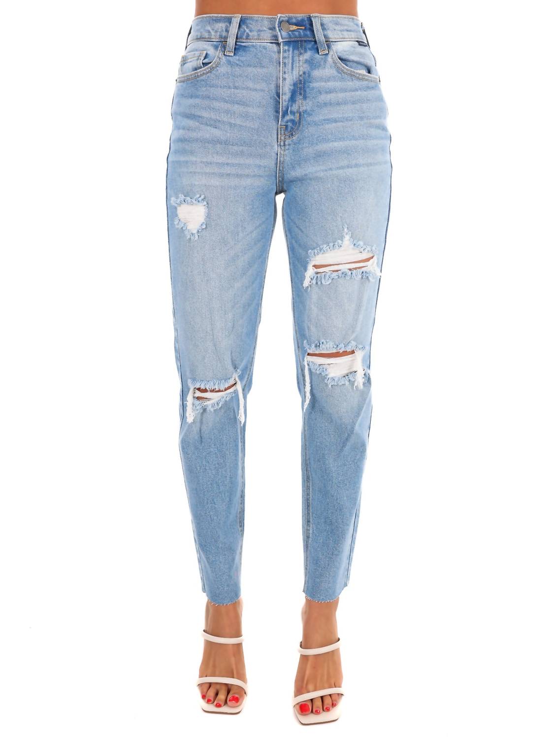 Cello - Let It Slide High Rise Ankle Mom Jean