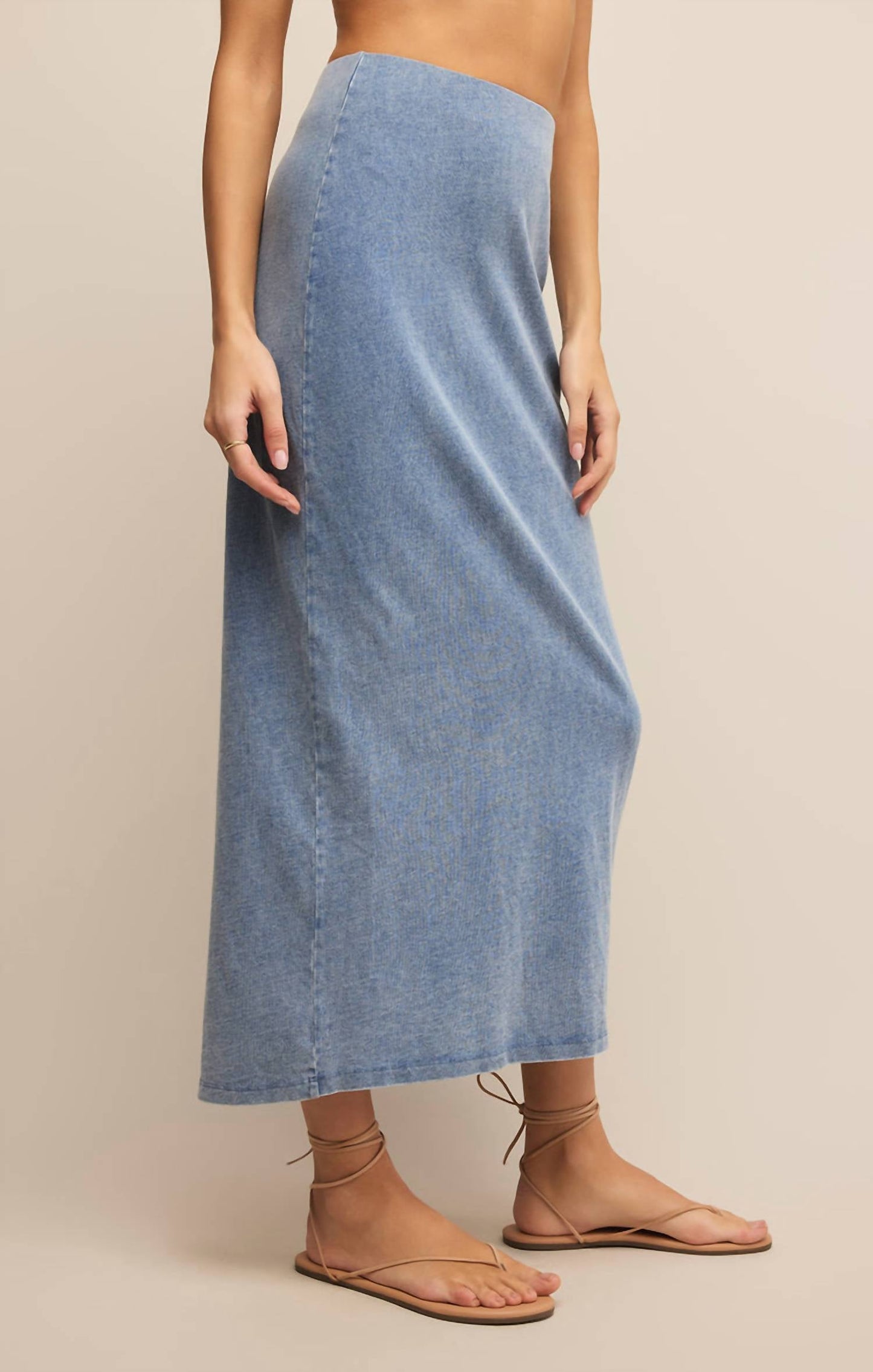 Z Supply - Gail Jersey Denim Midi Skirt