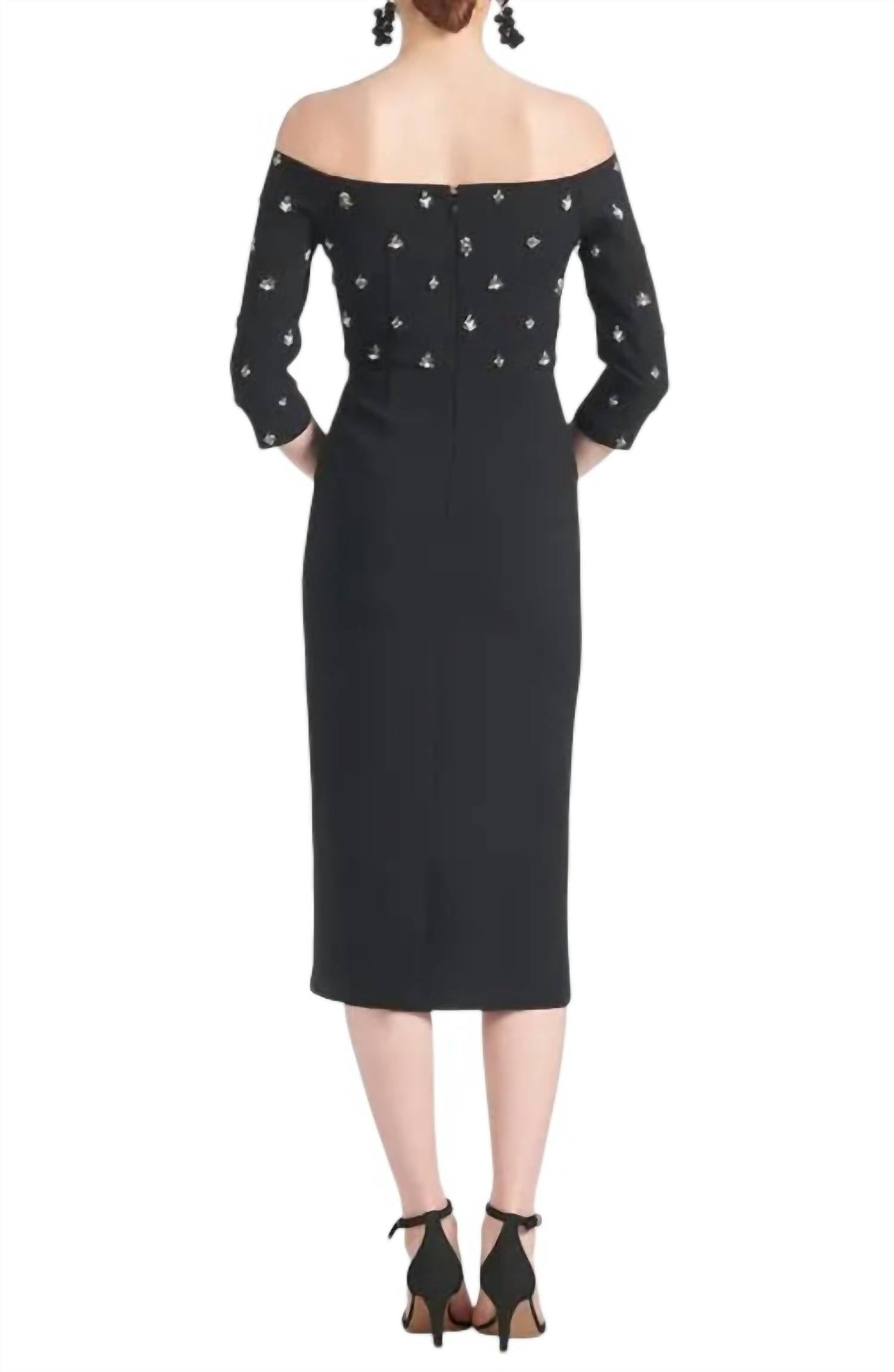 Sachin & Babi - Fatima Embellishedoff Shoulder Midi Dress