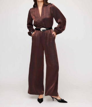 Fifteen Twenty - Skyler V-neck Relaxed Jumpsuit