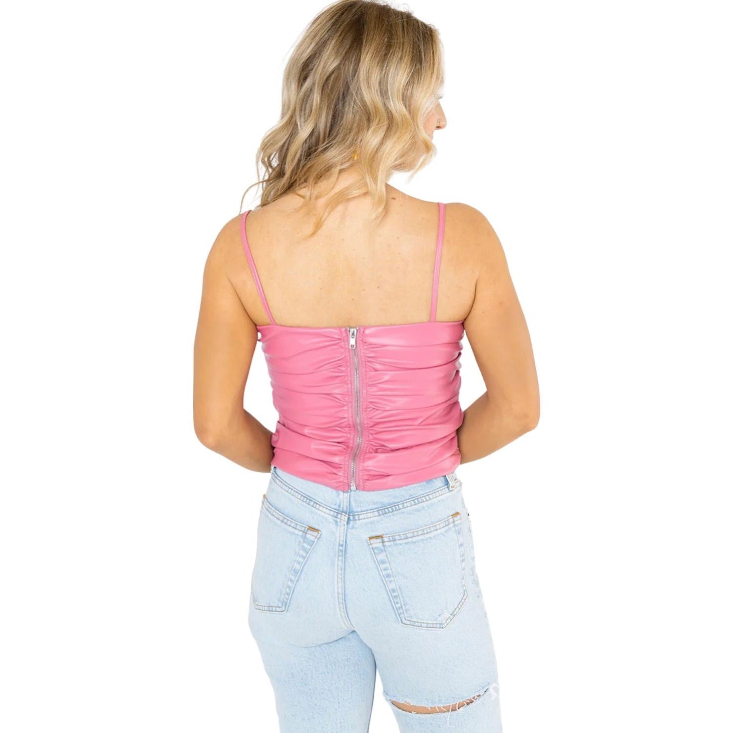 Buddylove - Jolie Vegan Leather Cropped Tank Top