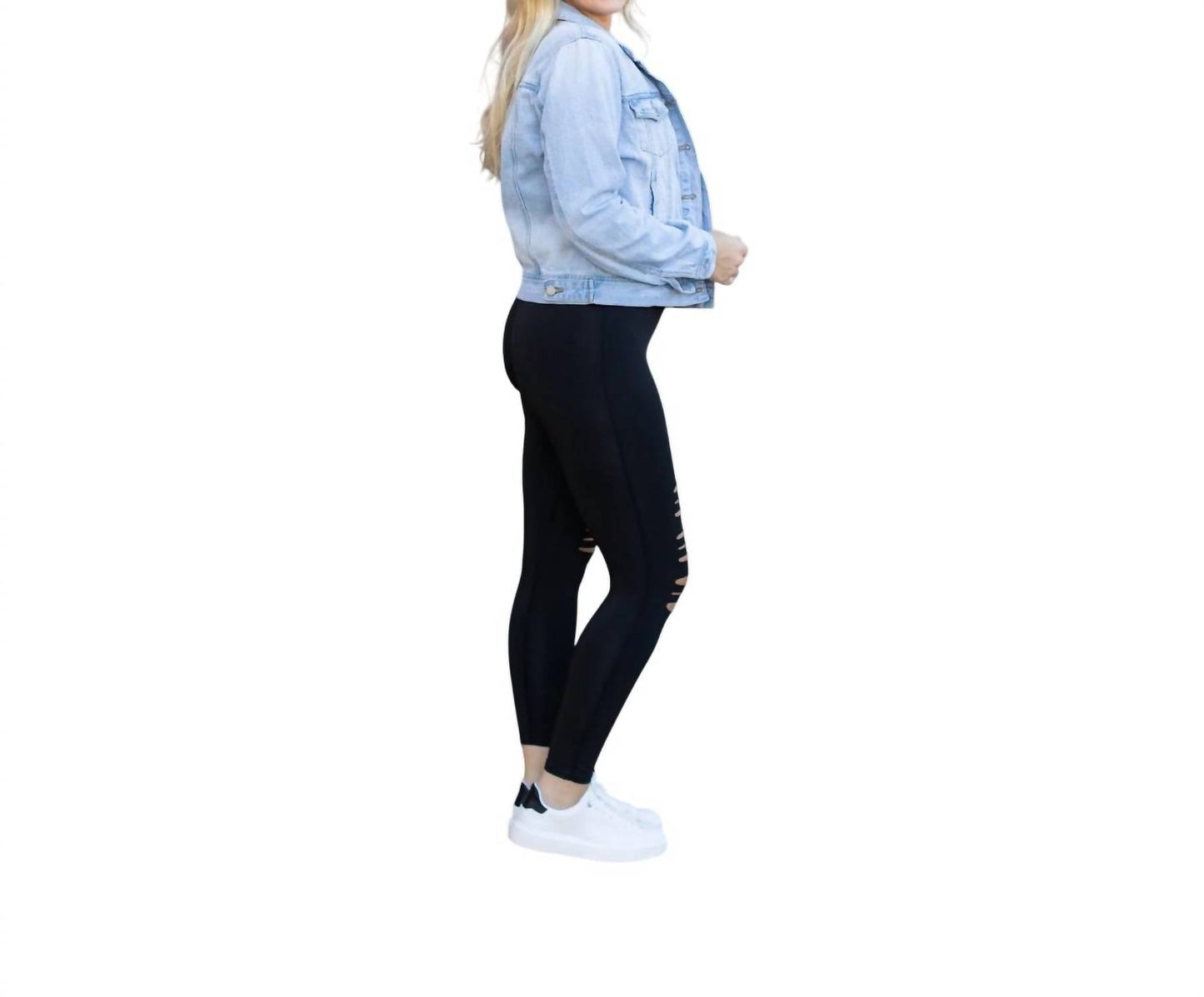 Julia Rose - The Jacqueline - High-Waisted Laser Cut / Cutout Leggings