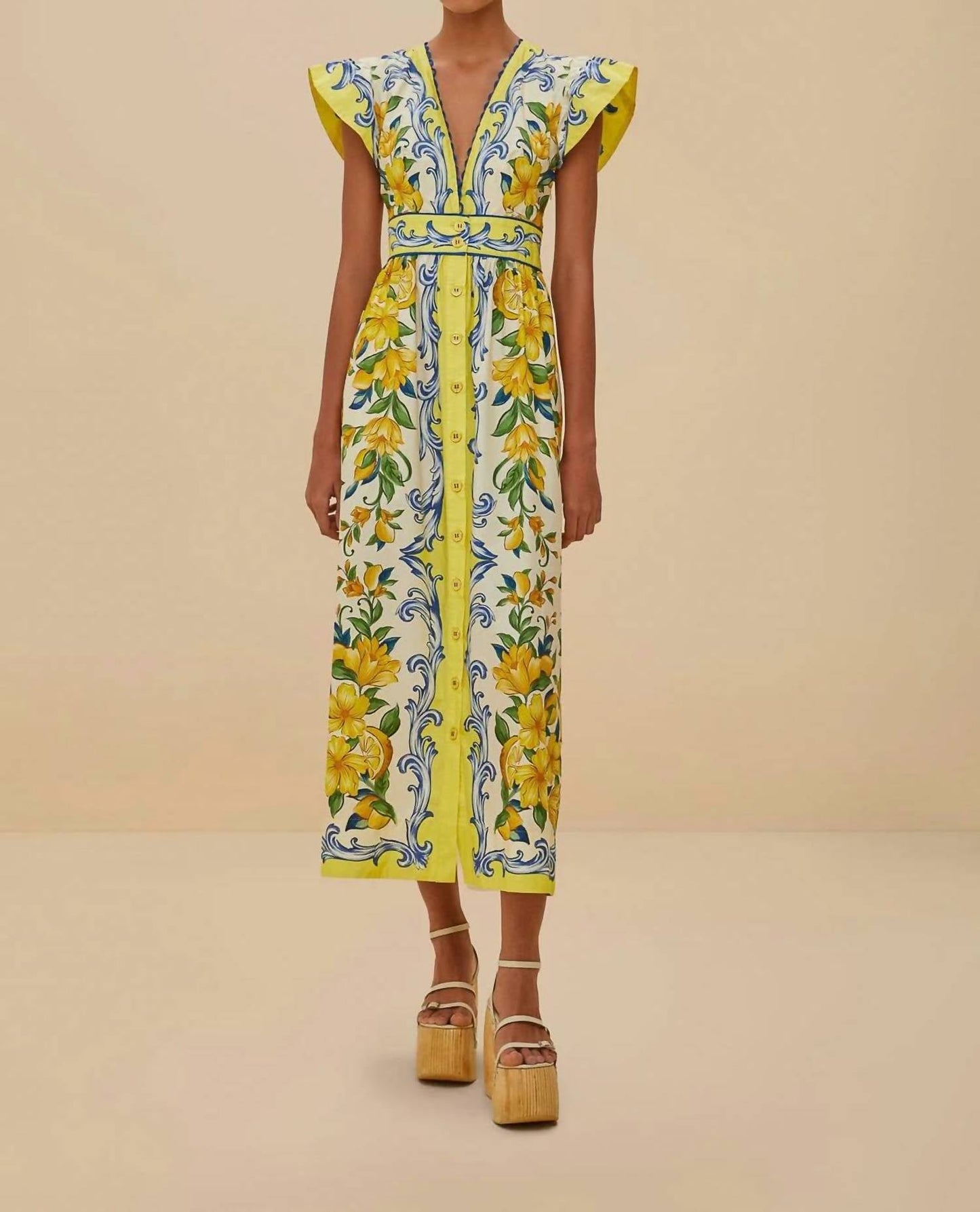 Farm Rio - SICILY SCARF MAXI DRESS