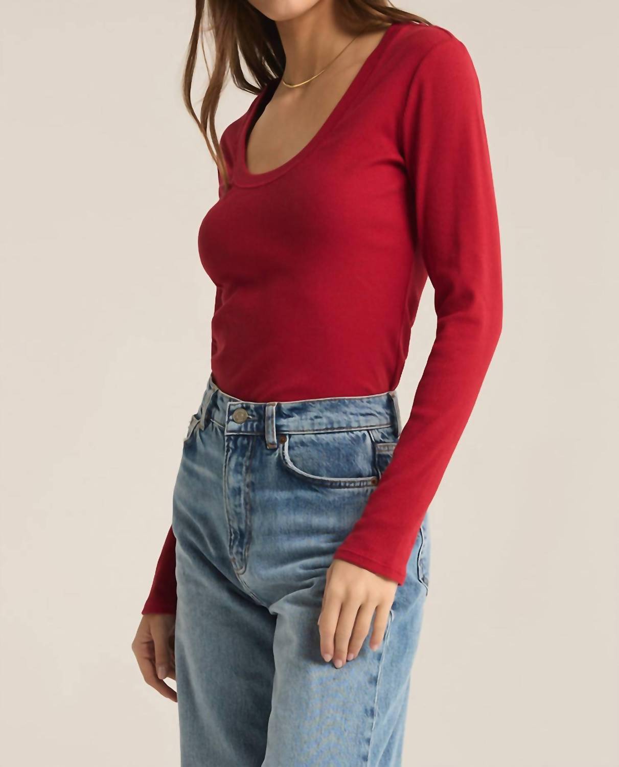 Z Supply - SIRENA RIB LONG SLEEVE TEE