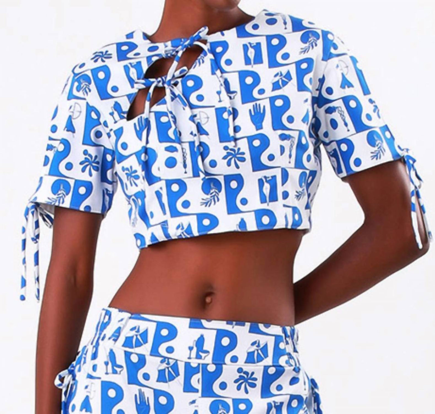 Bela Brand - Cropped Bows Top