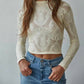 By Together - Jacquard Fishnet Layering Top