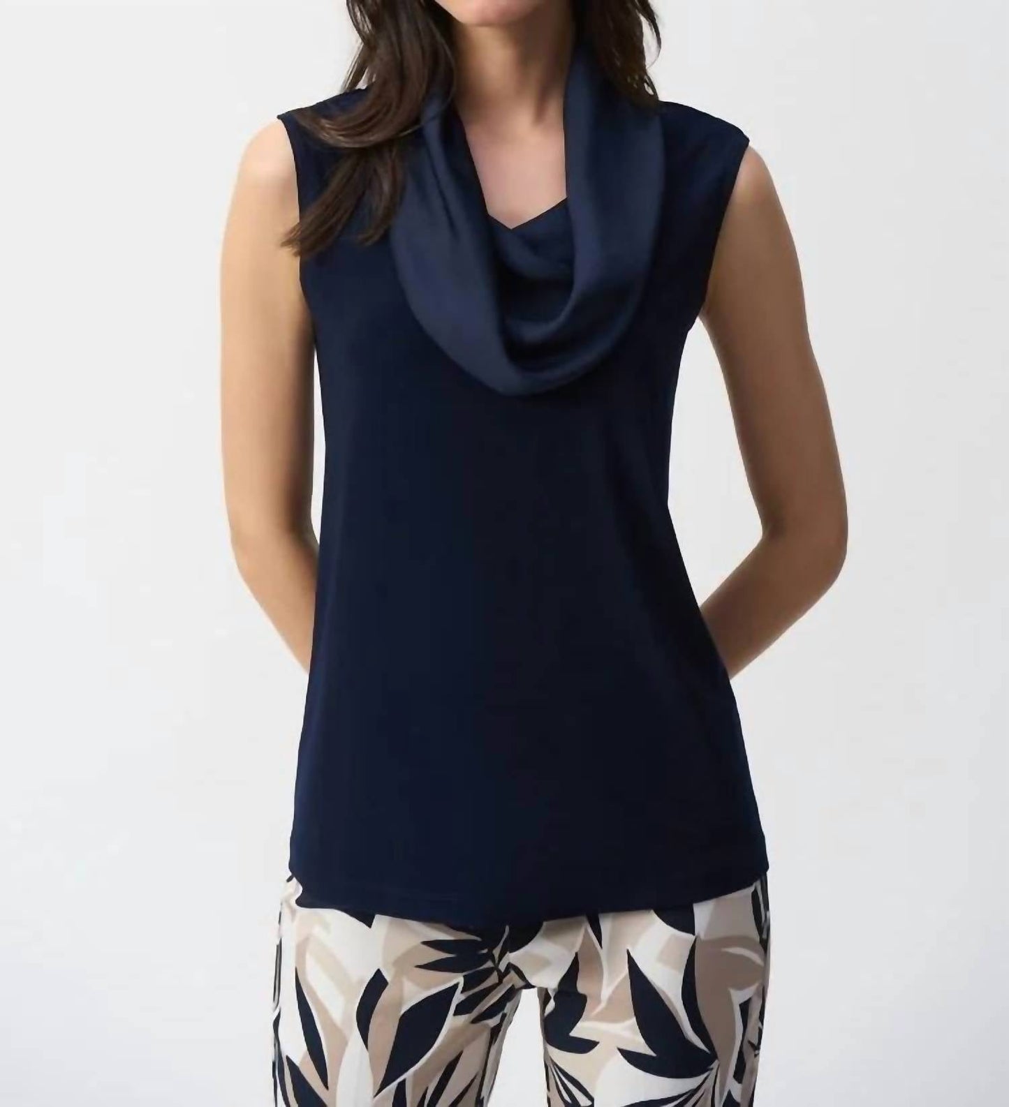 Joseph Ribkoff - Silky Knit Cowl Neck Sleeveless Top