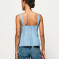 Nation Ltd - Dove Pleated Tank Top