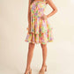 &Merci - Floral Ruffle Trim Mini Dress