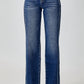 Risen - Mid-Rise Straight Leg Jeans