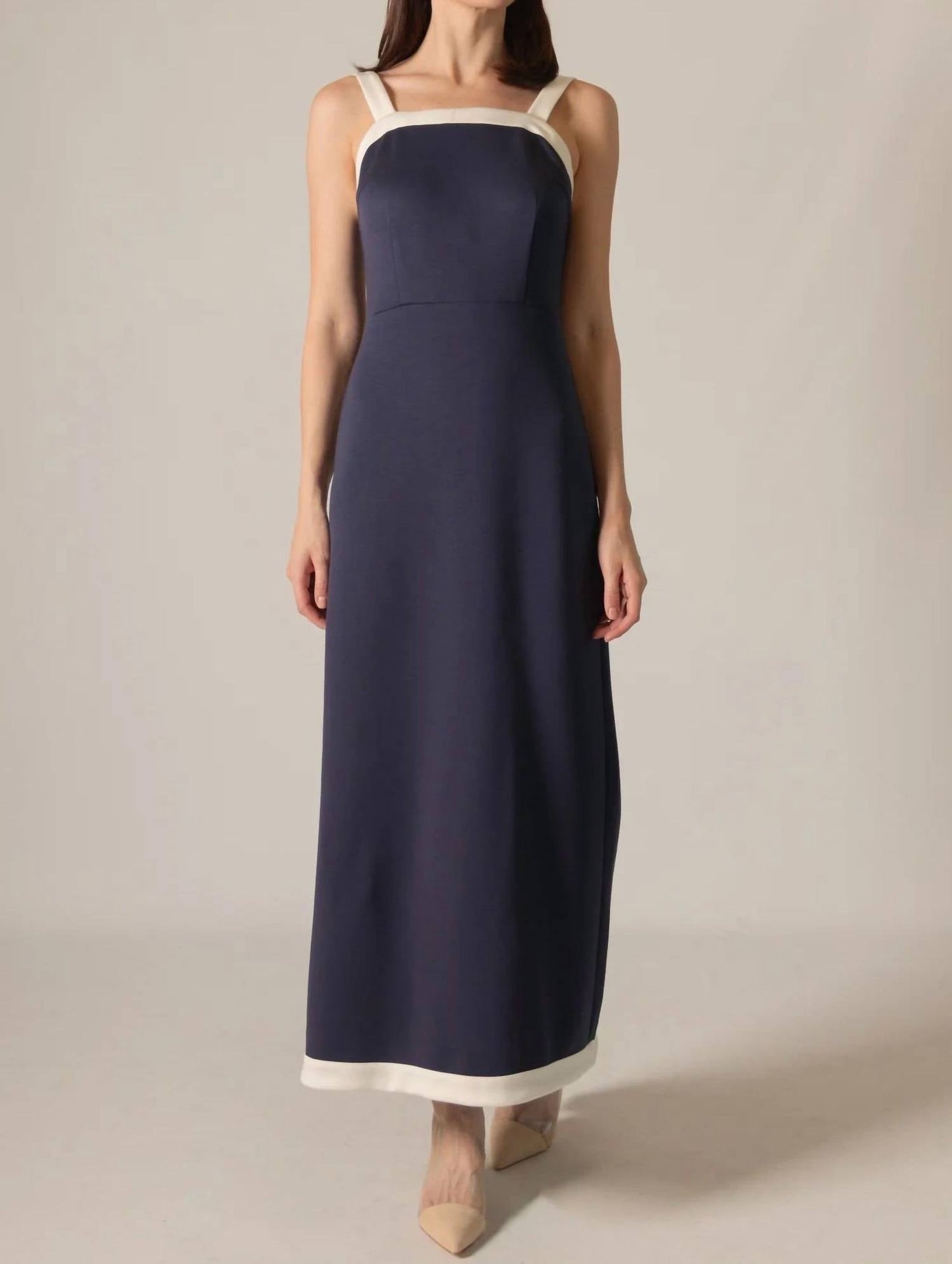 P.Cill - Amanda Contrast Border Maxi Dress