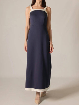 P.Cill - Amanda Contrast Border Maxi Dress