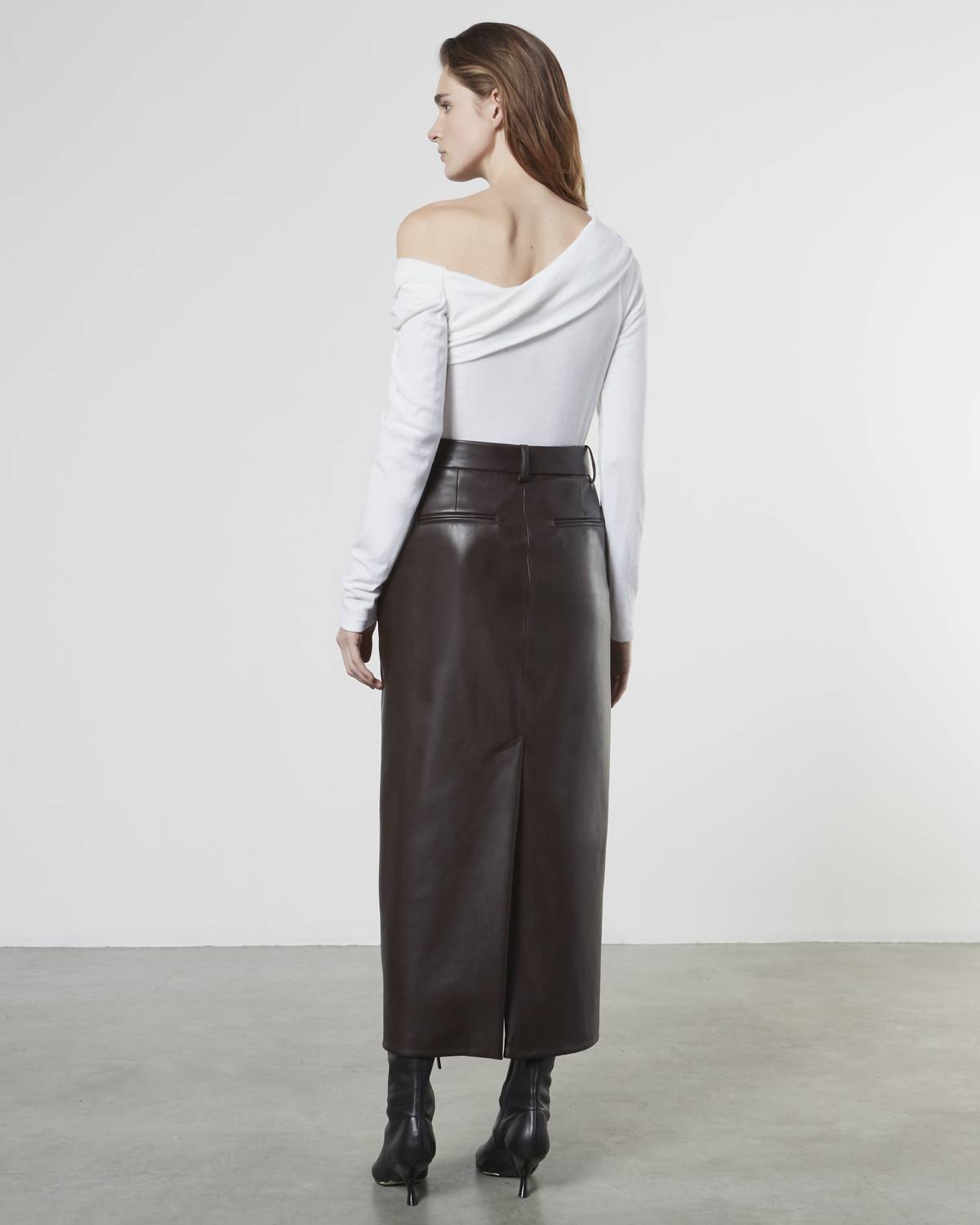 Enza Costa - CASHMERE ONE-SHOULDER DRAPE TOP