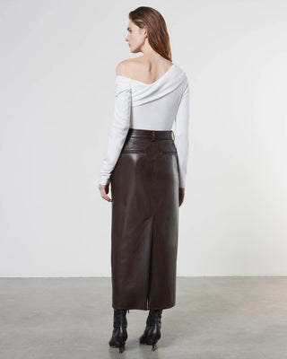 Enza Costa - CASHMERE ONE-SHOULDER DRAPE TOP