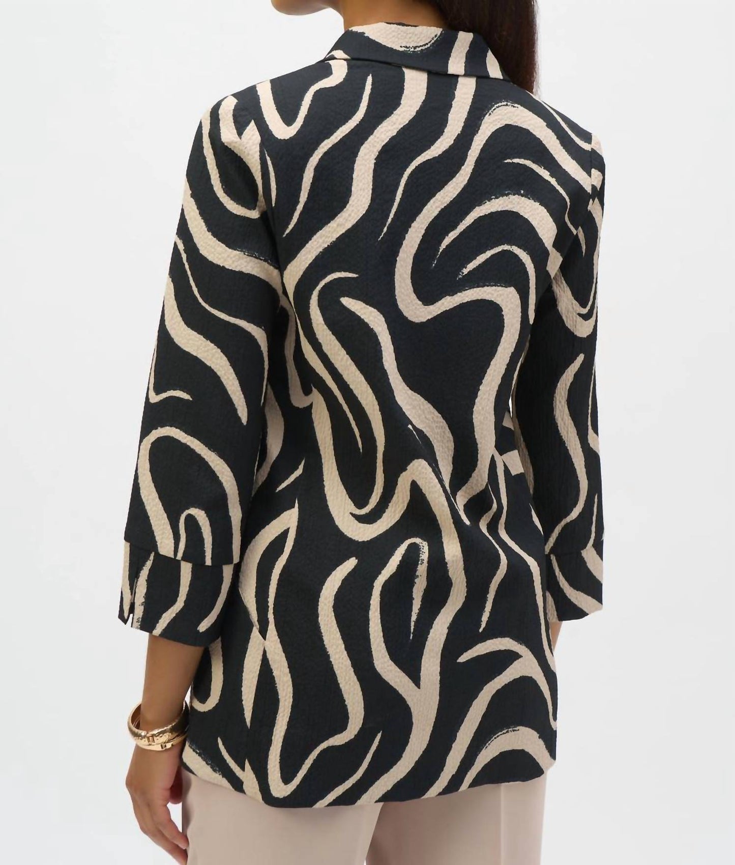 Joseph Ribkoff - Abstract Print Straight Blazer